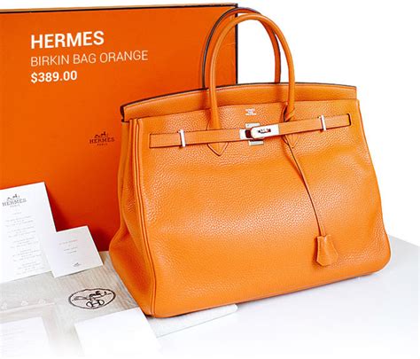 fake orange birkin bag
